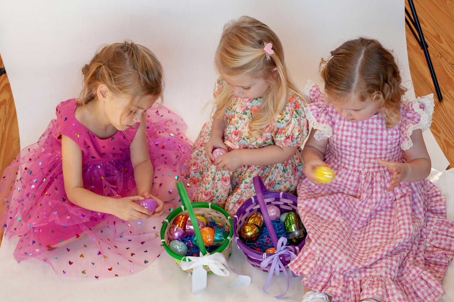 The Daisy Eyelet Easter Gingham Romper